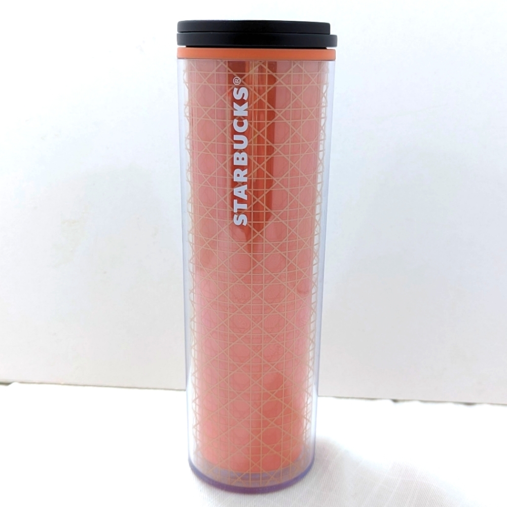 NEW Starbucks Grande Orange Travel Coffee Tumbler Mug Pumpkin Spice 2018 NWT